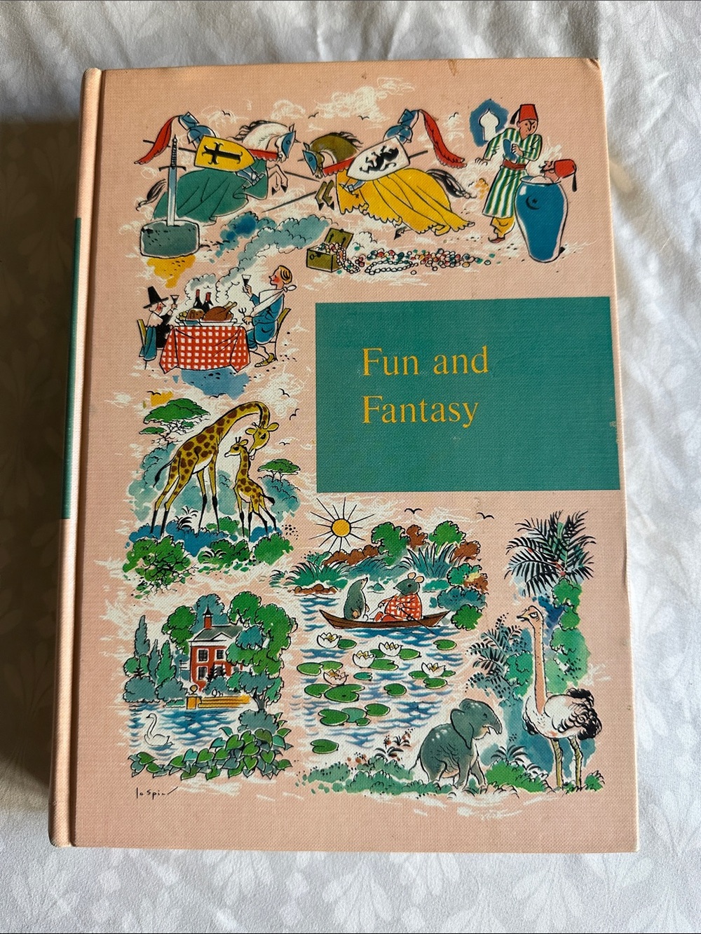 Through Golden Windows Fun and Fantasy Children's Vintage Hardcover Book